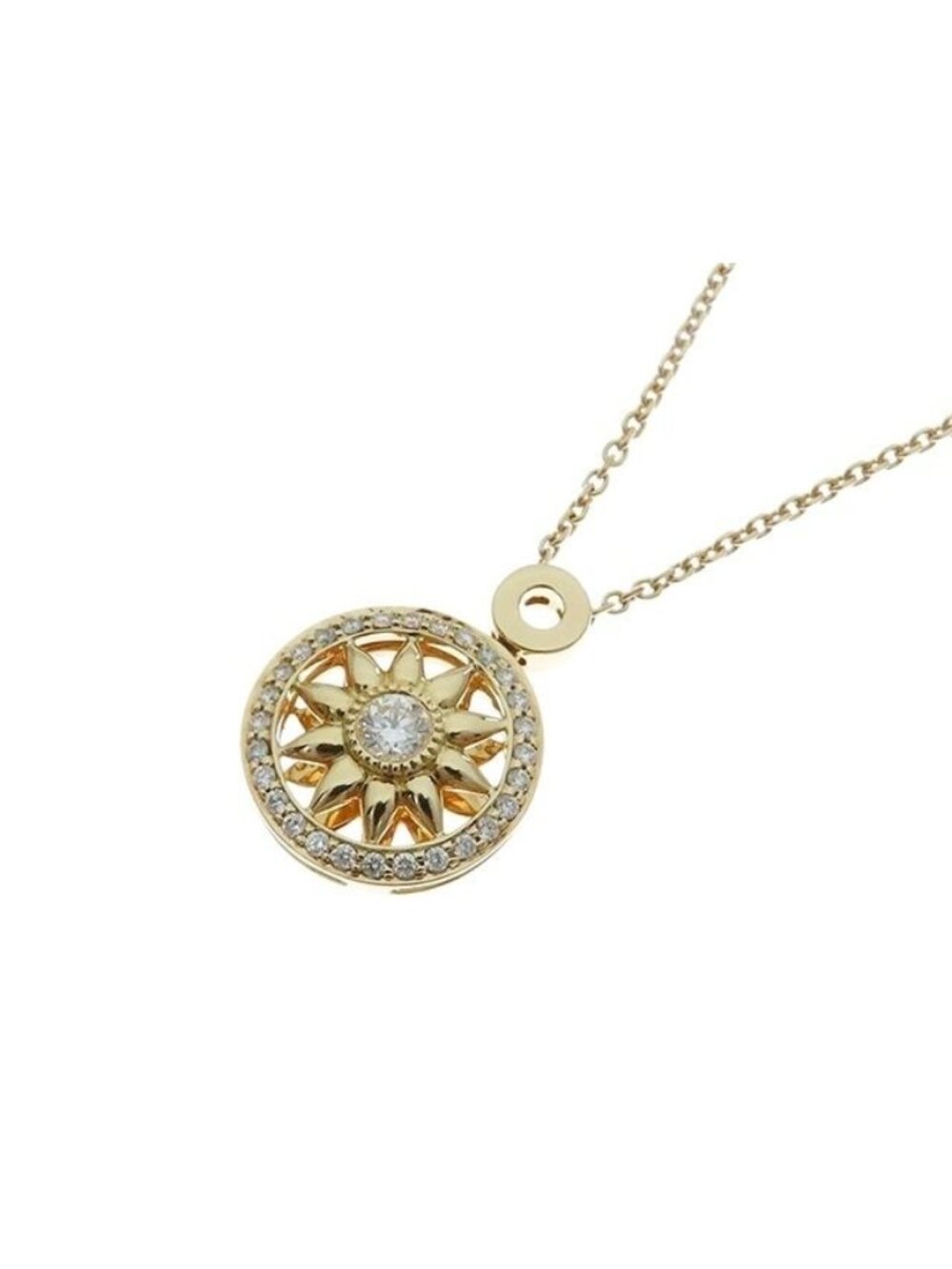 Harry Winston Gate Pendant Diamond Rosette Necklace - Picture 1 of 8